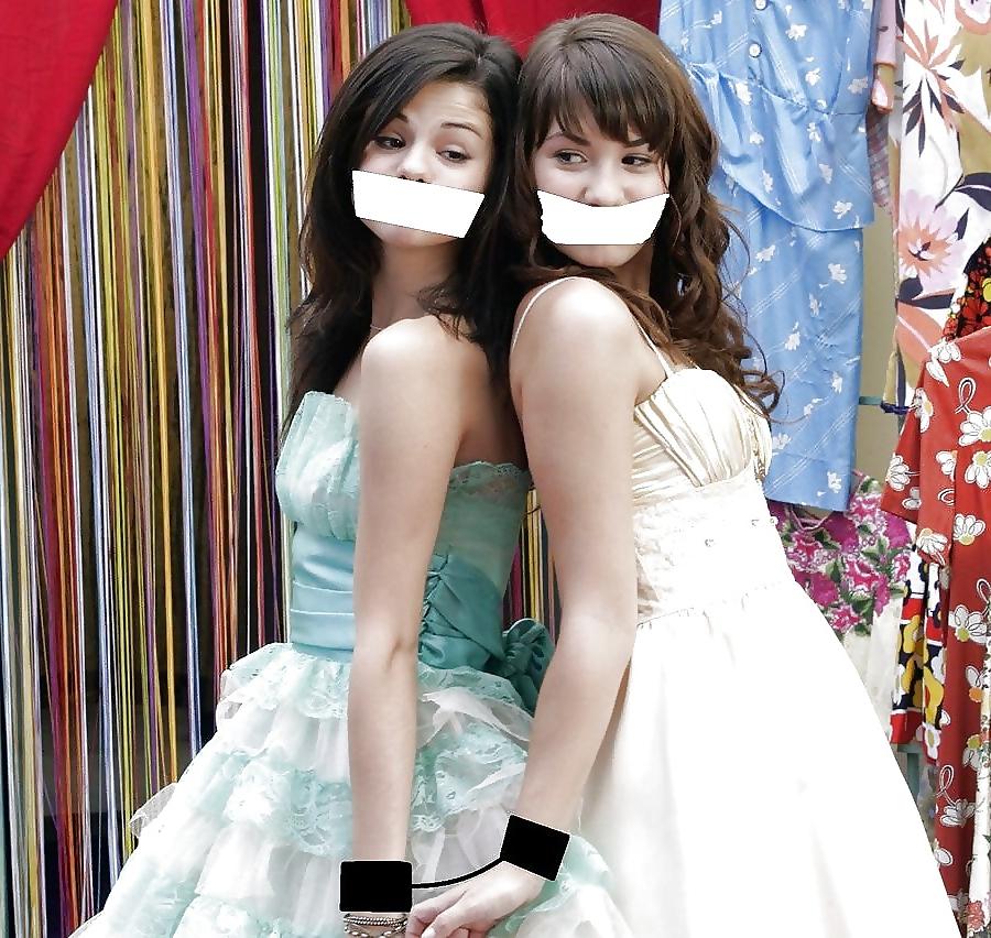 25P Selena Gomez Bound Slutty Slave