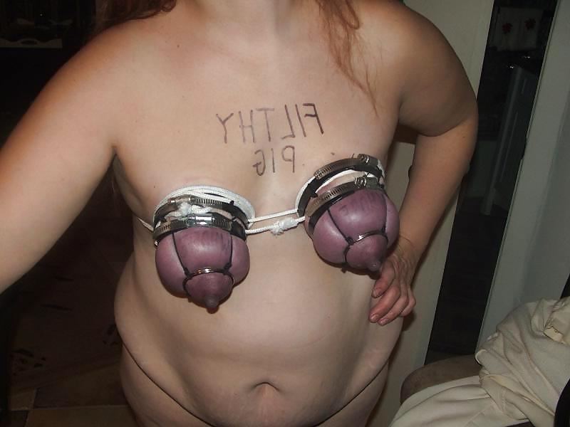 25P Nasty slut with her tits tied