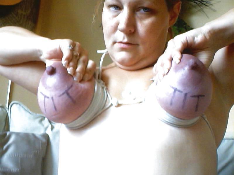 25P Nasty slut with her tits tied