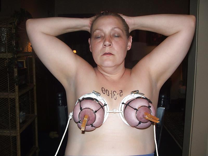 25P Nasty slut with her tits tied