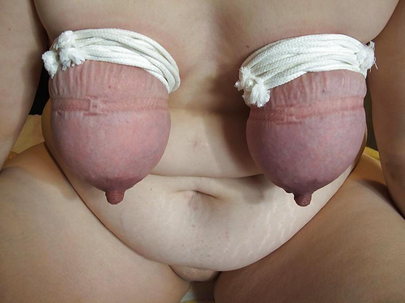 25P Nasty slut with her tits tied