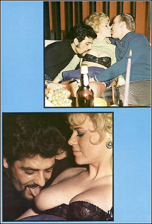 11P Two vintage couples being naughty with each other