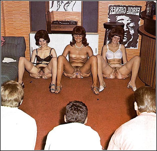 14P Vintage: Three couples having a fun evening