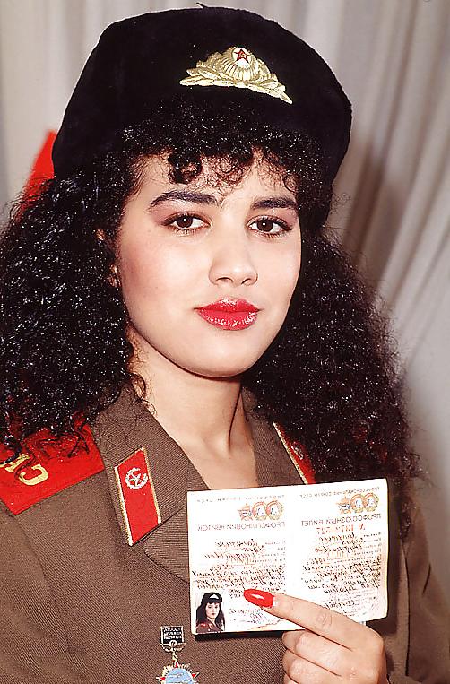 21P Brunette in uniform getting poked by her boyfriend