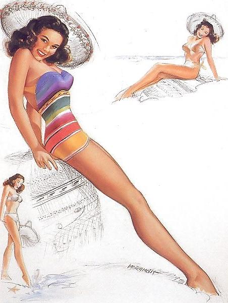 13P Vintage Pinups T.N. Thompson