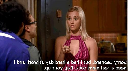 6P Kaley Cuoco Captions