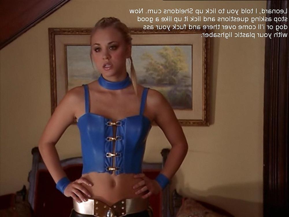 6P Kaley Cuoco Captions