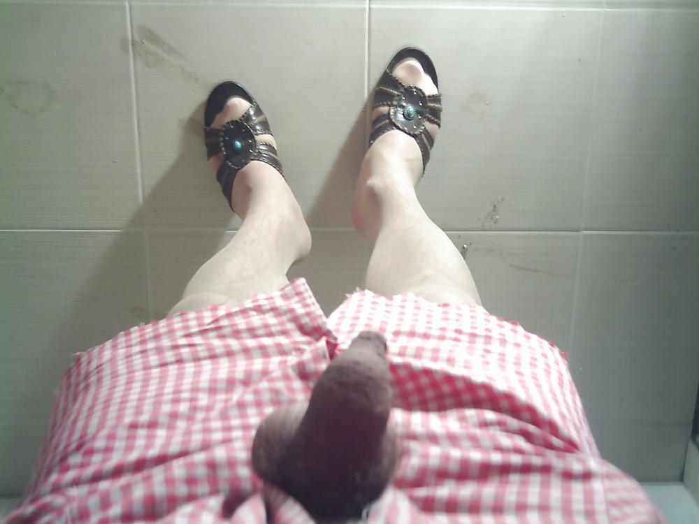 15P In tan pantyhose