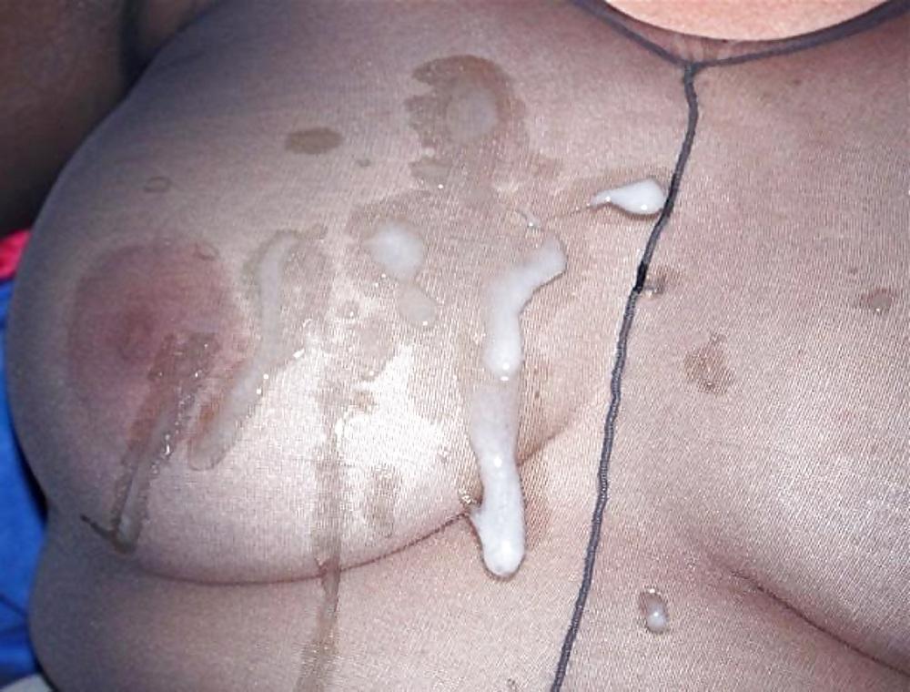 8P Cum on nylon lingerie clothes
