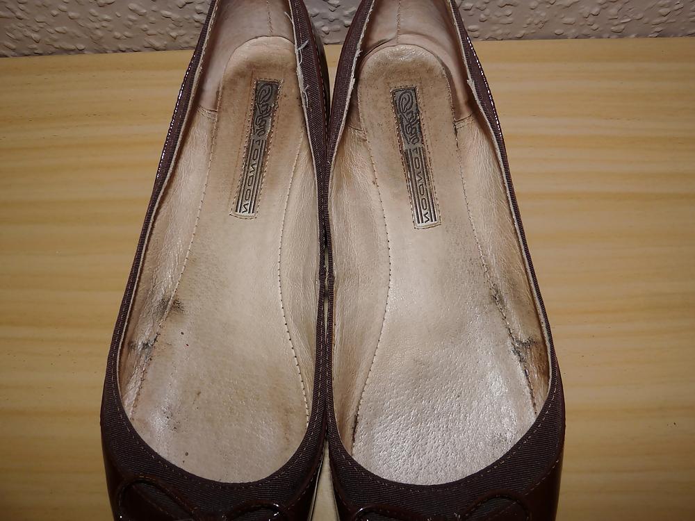 14P Wifes Shiny Glossy Pantyhose Flats Ballerina