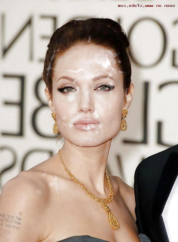 17P Angelina Jolie cumshots - Part 1