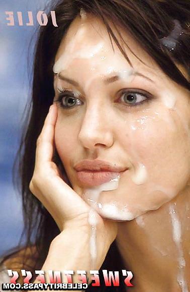 17P Angelina Jolie cumshots - Part 1