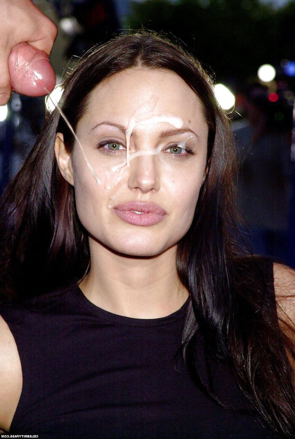 17P Angelina Jolie cumshots - Part 1