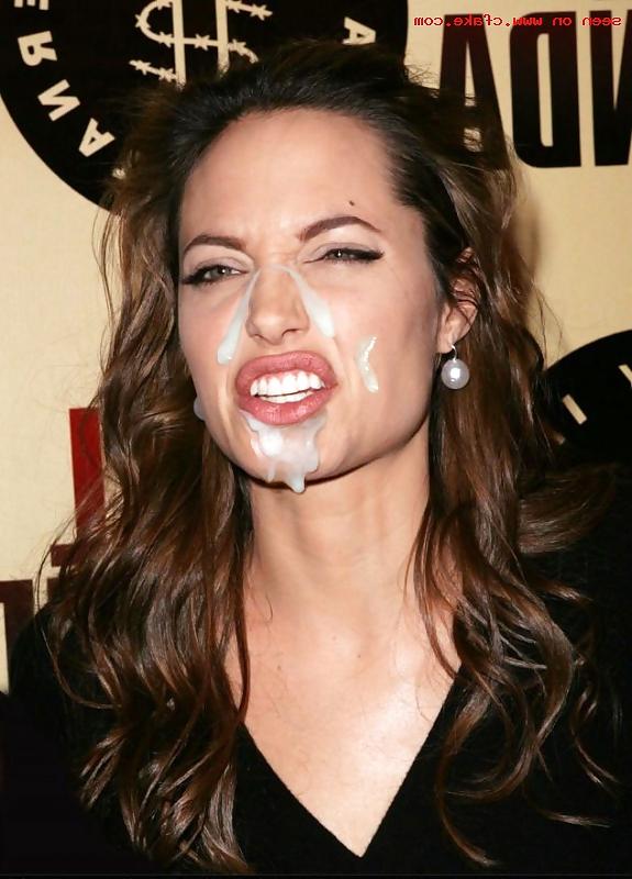 17P Angelina Jolie cumshots - Part 1