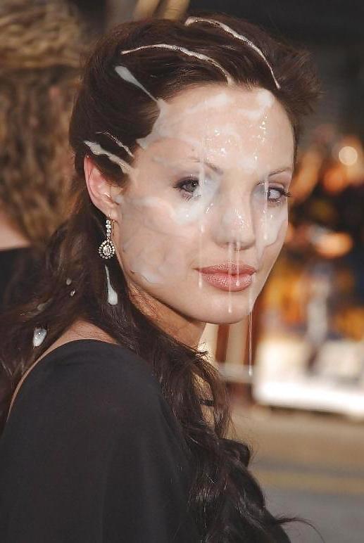 19P Angelina Jolie cumshots - Part 2