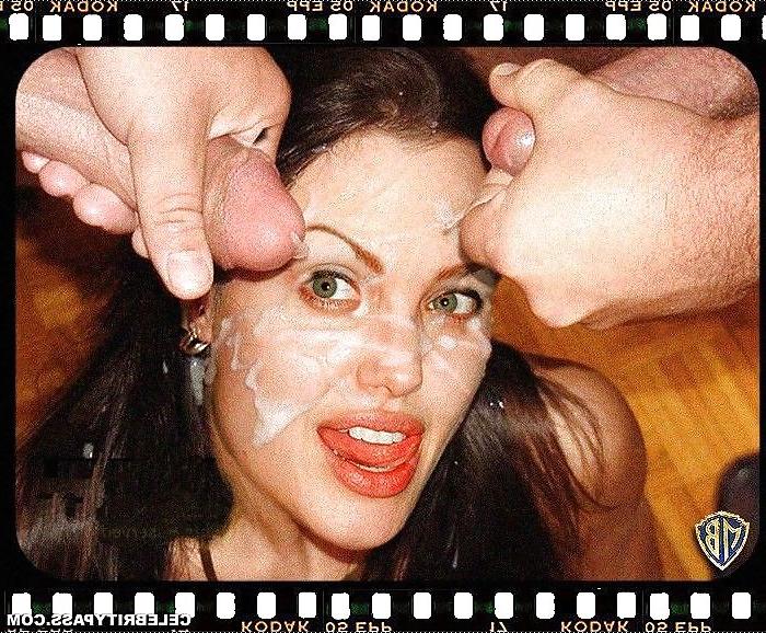 19P Angelina Jolie cumshots - Part 2