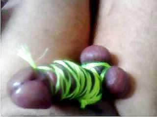 25P Penis in rope with balls 