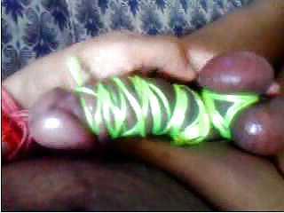 25P Penis in rope with balls 