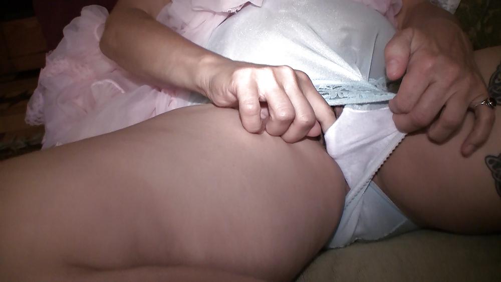 21P Mature In Old Fashion Underwear With Wet Spots
