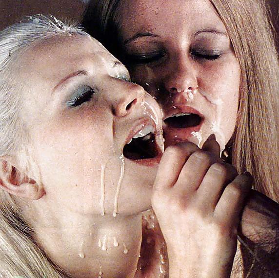 14P Retro cumshots and facials G123
