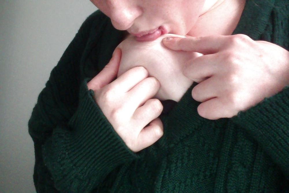 25P Girls sucking their own nipples