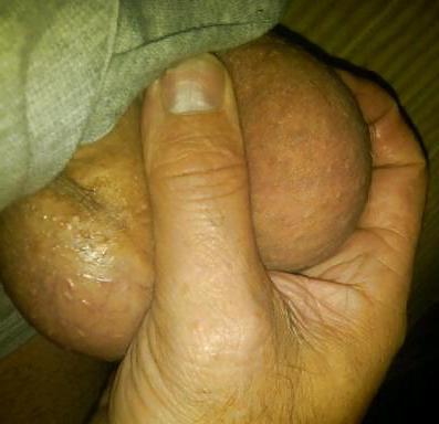 18P Checking out my buddys huge balls. In HD!