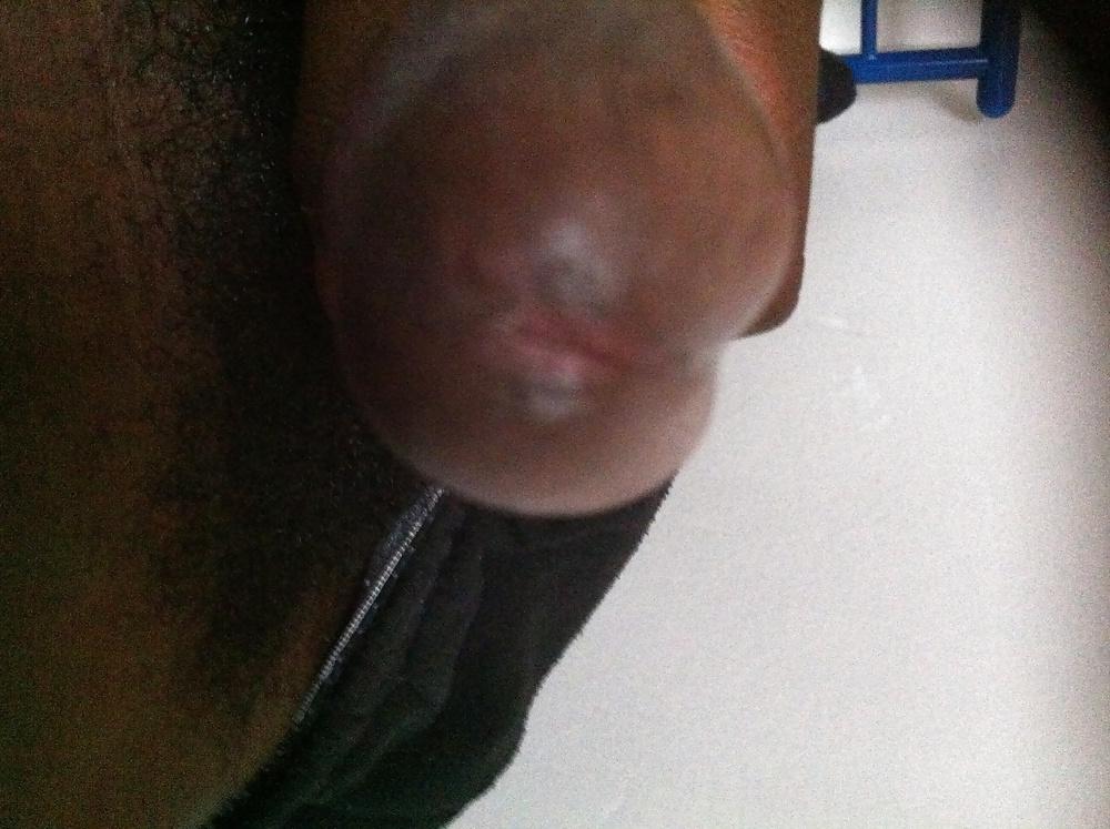 7P My ebony cock and balls