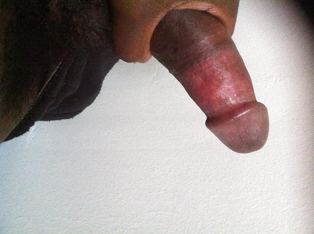 7P My ebony cock and balls