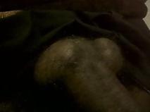 7P My ebony cock and balls