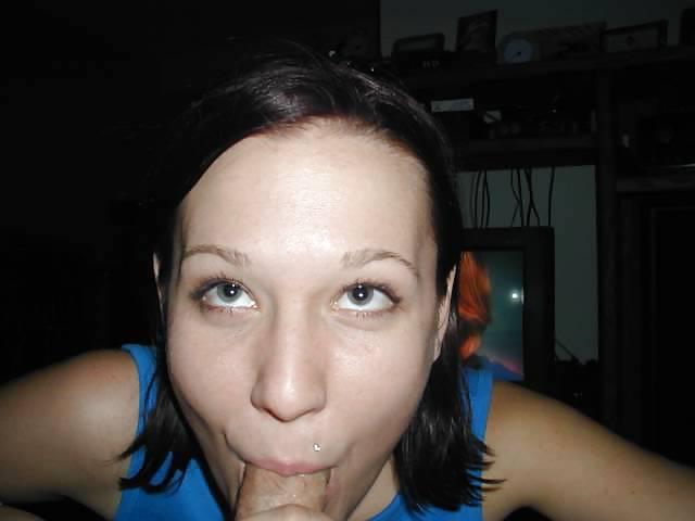 14P Brunette amateur sucking and fucking her boyfriend