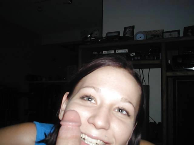 14P Brunette amateur sucking and fucking her boyfriend