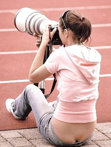 25P Candid Streets Babes 2 - Ass View - by Voyeur TROC