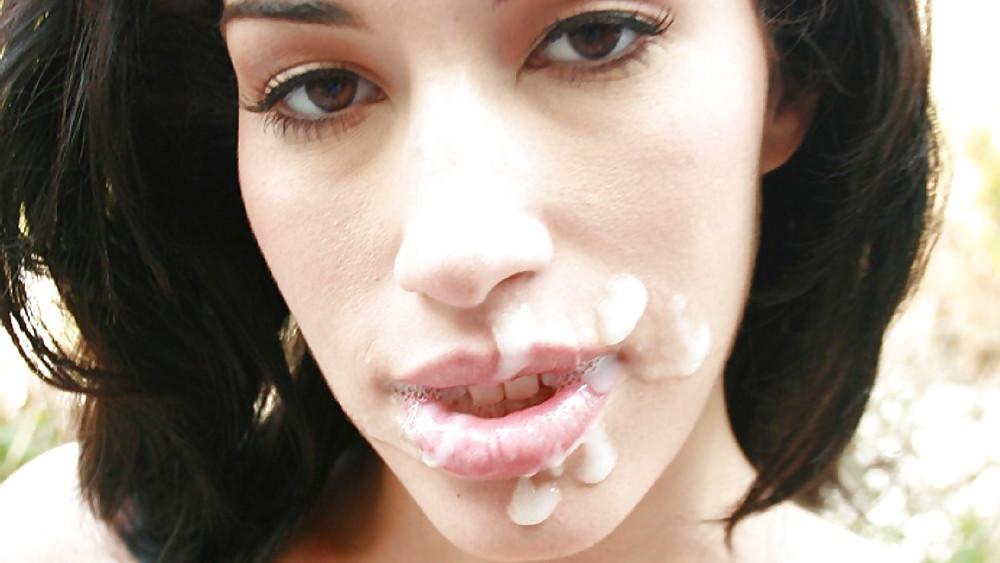 25P Cum leaks out from beautiful mouths and faces 3 (Camaster)