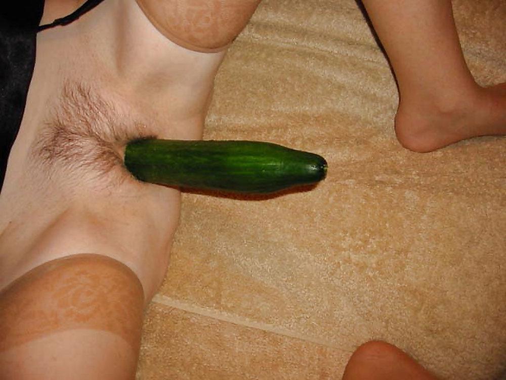 6P Mature Enjoying A Cucumber