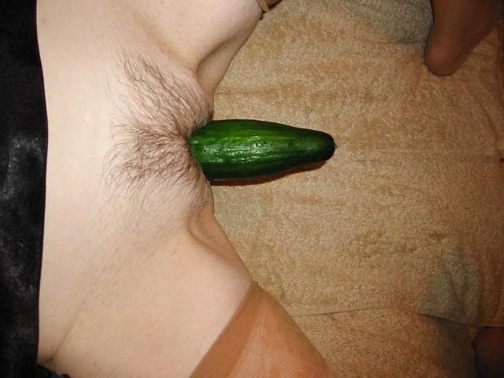 6P Mature Enjoying A Cucumber
