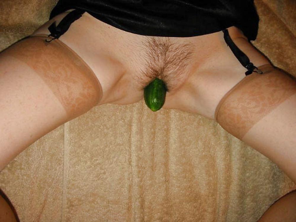 6P Mature Enjoying A Cucumber