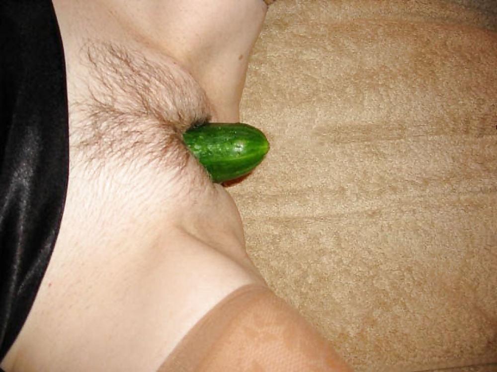 6P Mature Enjoying A Cucumber