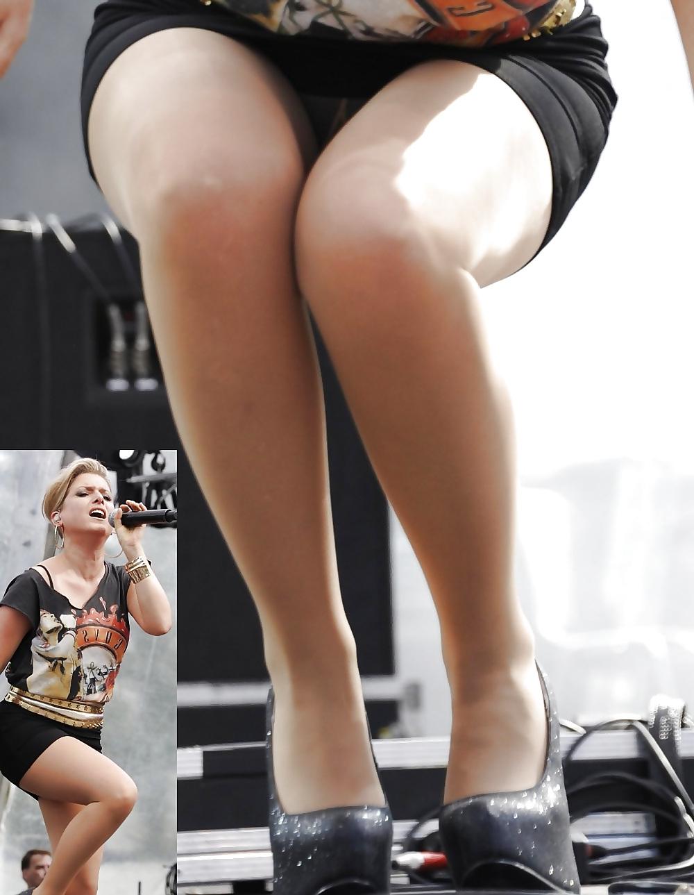 25P Celeb wardrobe malfunction vol III upskirt down blouse