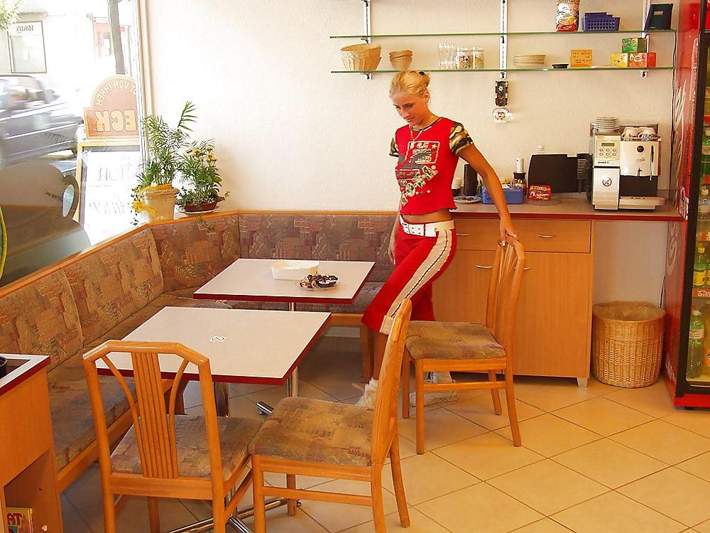 25P Teen in a swiss Bakery - N. C. 