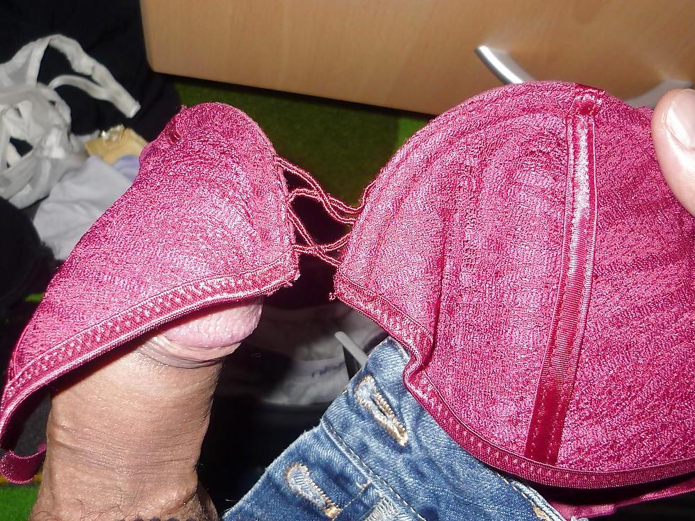 25P Cum on my wife's bras and panties