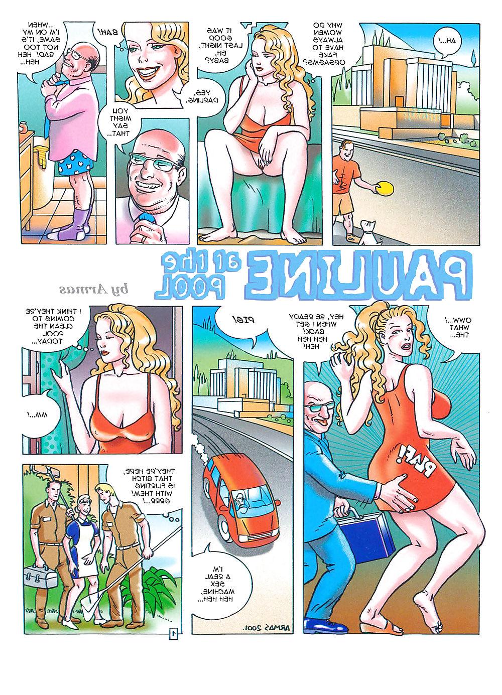 6P Comics Pauline at the Pool