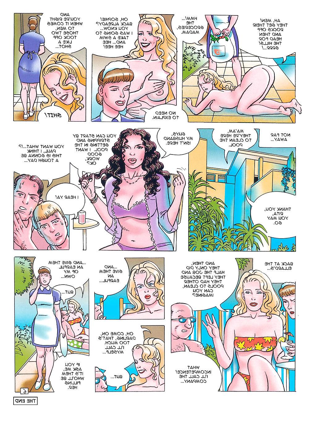 6P Comics Pauline at the Pool