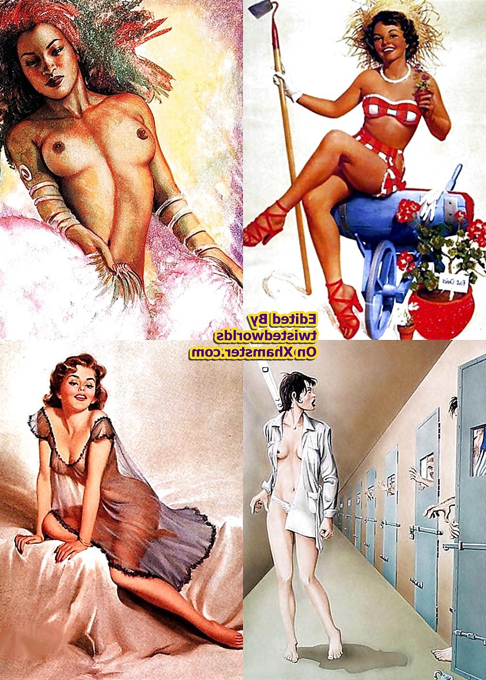 25P Vintage Pinup Girls New & Old Erotica By twistedworlds