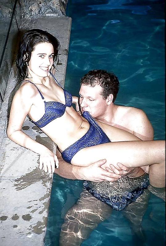 13P Hairy Girl By The Pool