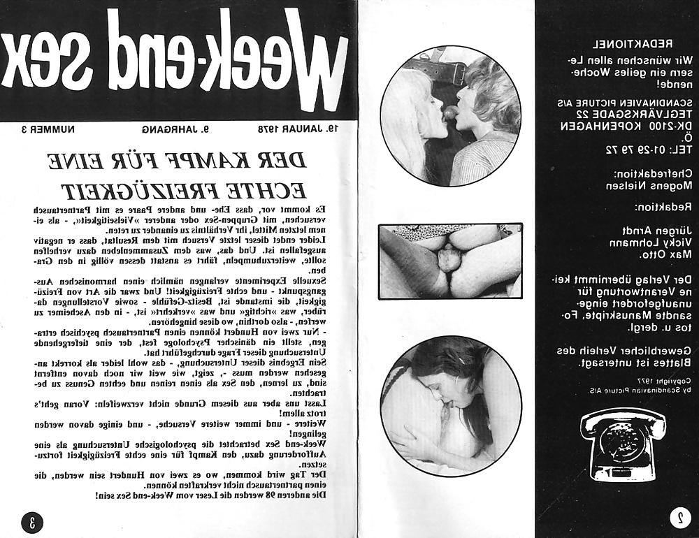 22P Vintage Magazines Samlet Week-end Sex 03 - 1978