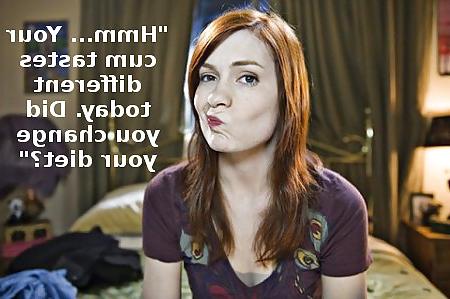 8P Captions of internet cutie Felicia Day