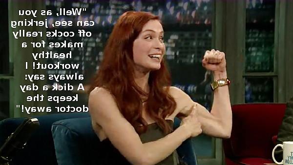8P Captions of internet cutie Felicia Day