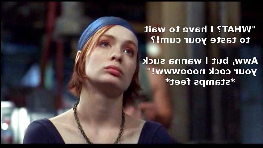 8P Captions of internet cutie Felicia Day