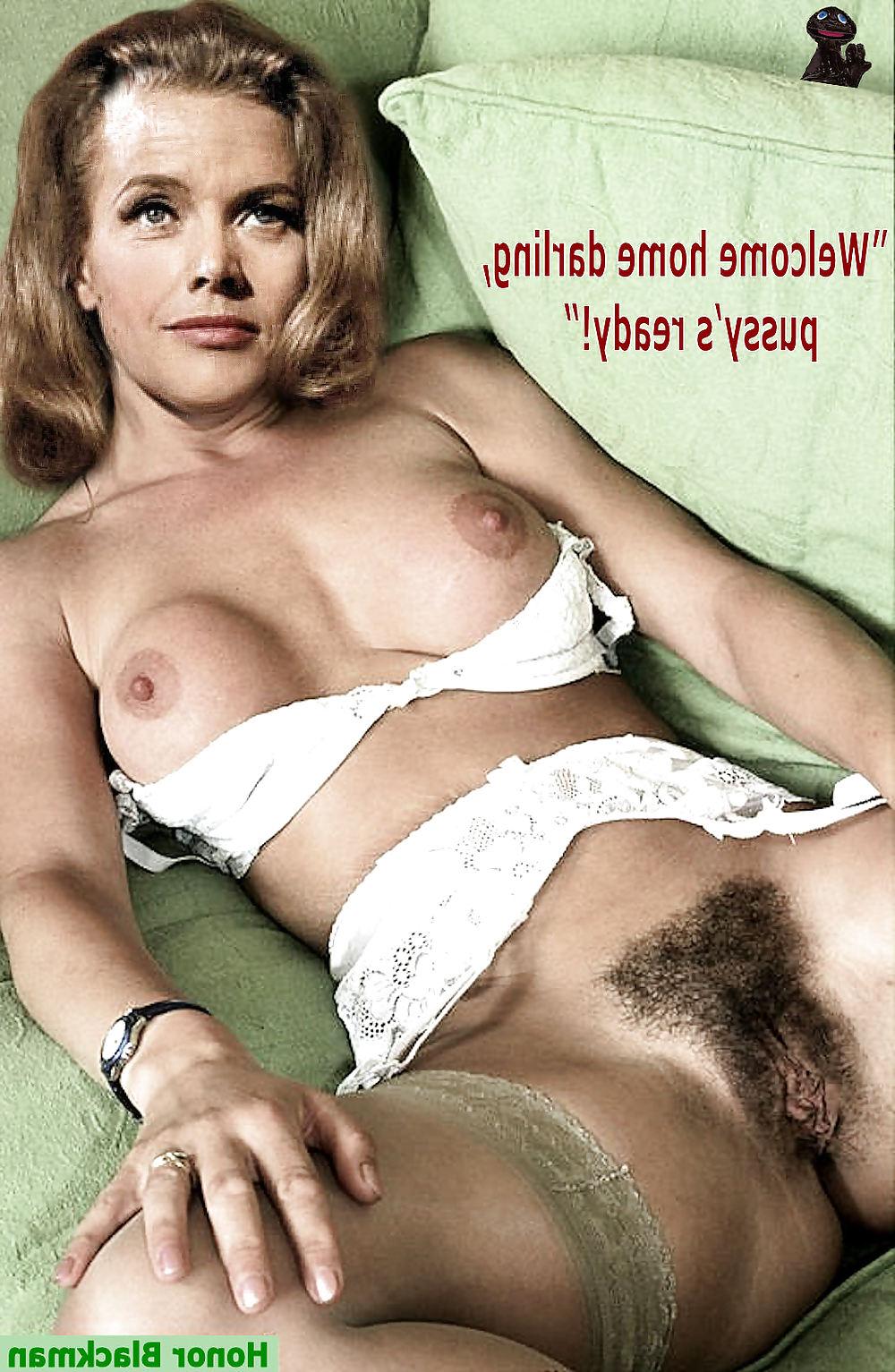 9P Honor Blackman - Showing Off Pussy Galore (Fakes)