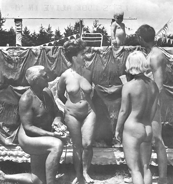 25P Vintage Nudist Camp